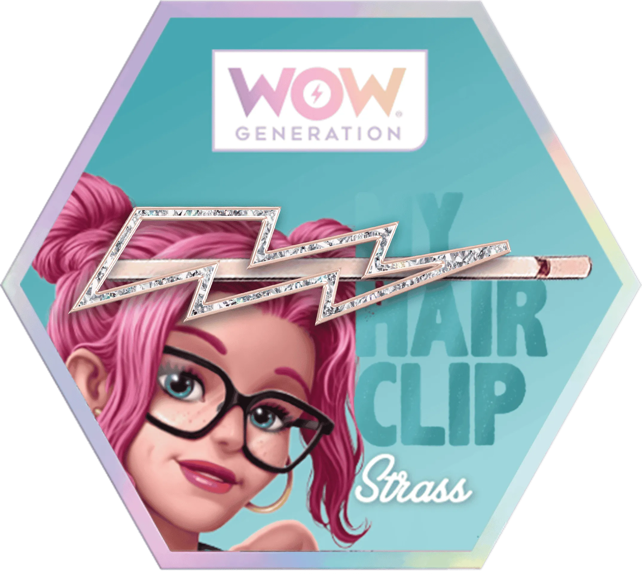 Glitter Hair Pins With Message In Cdu Wow Generation