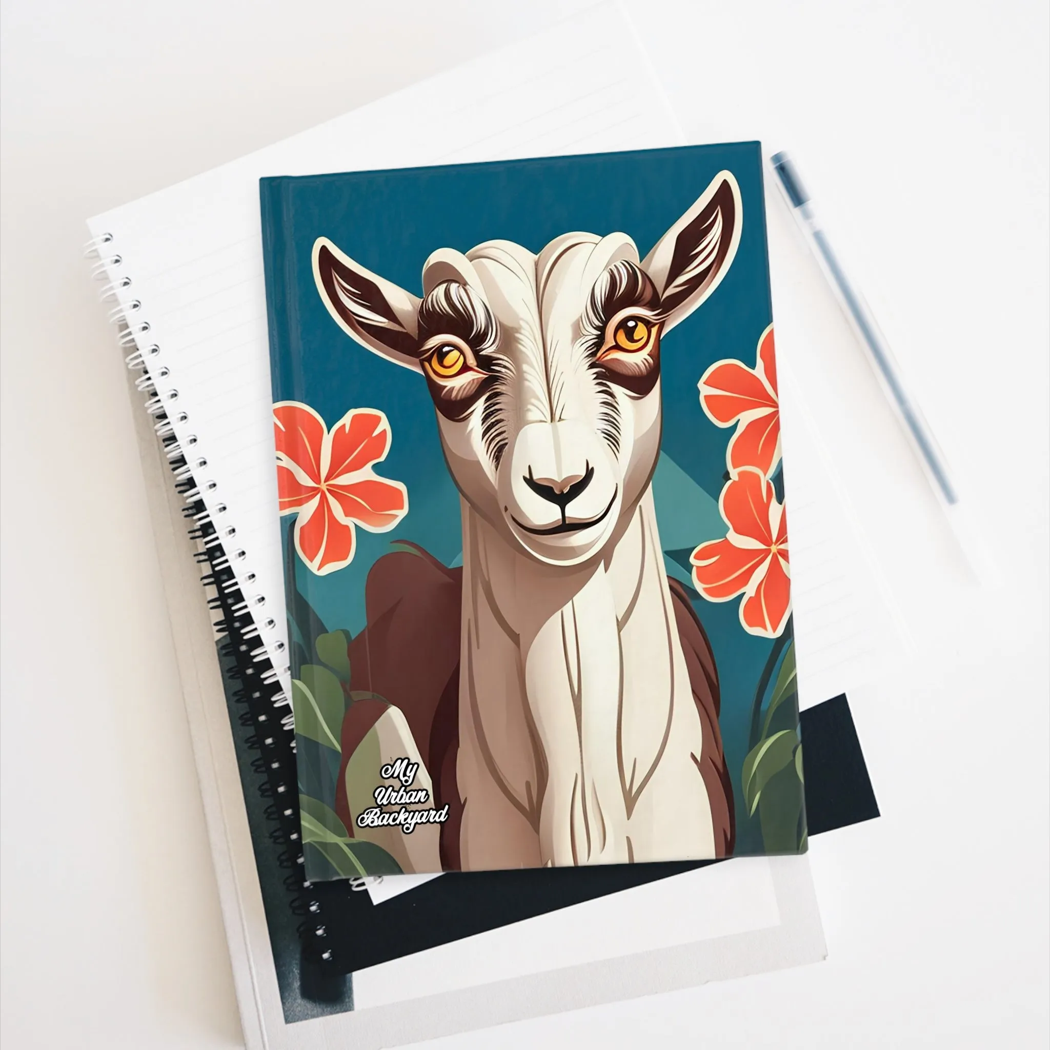 Goat in a Field, Hardcover Notebook Journal - Write in Style