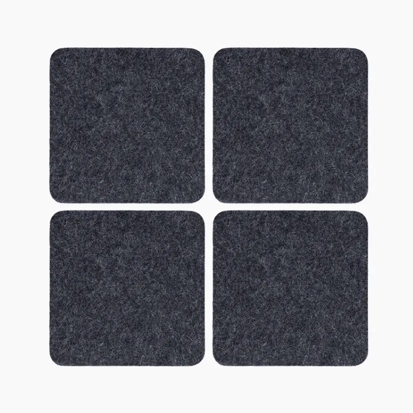 Graf Lantz Bierfilzl Square Felt Coaster – Charcoal – 4pk