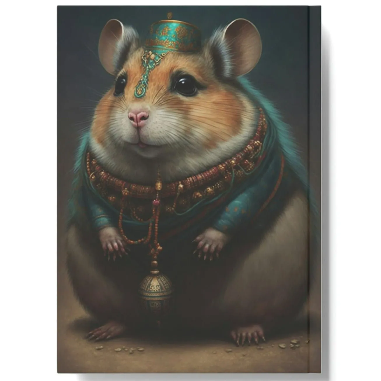 Hamster Waiting Hard Backed Journal