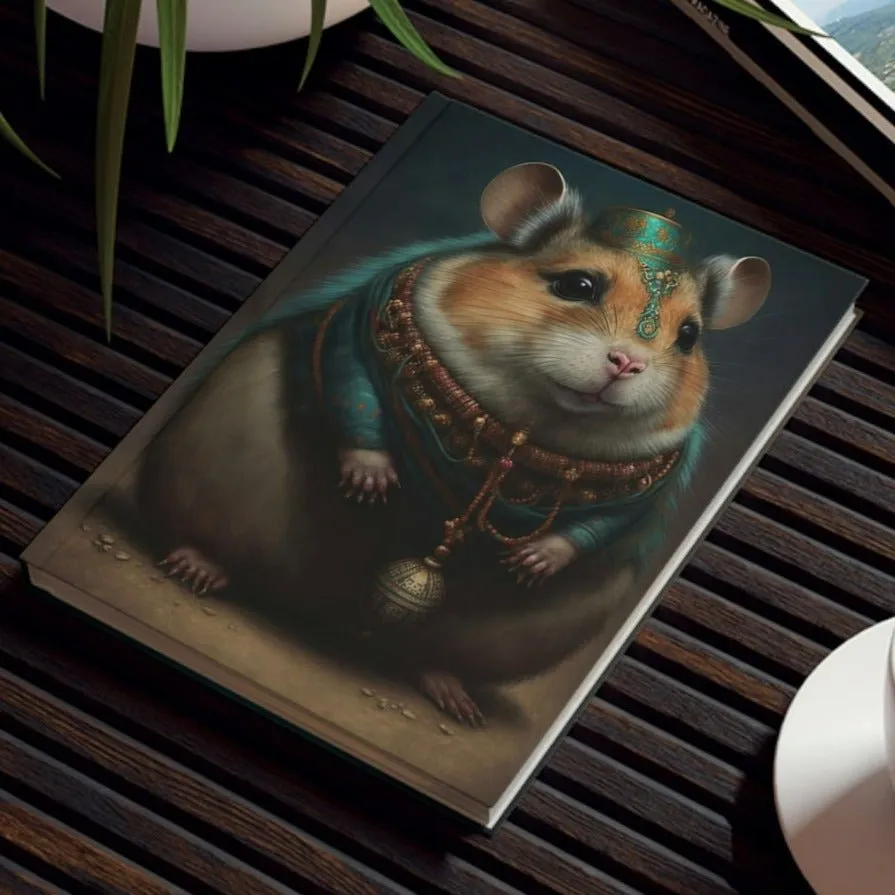 Hamster Waiting Hard Backed Journal