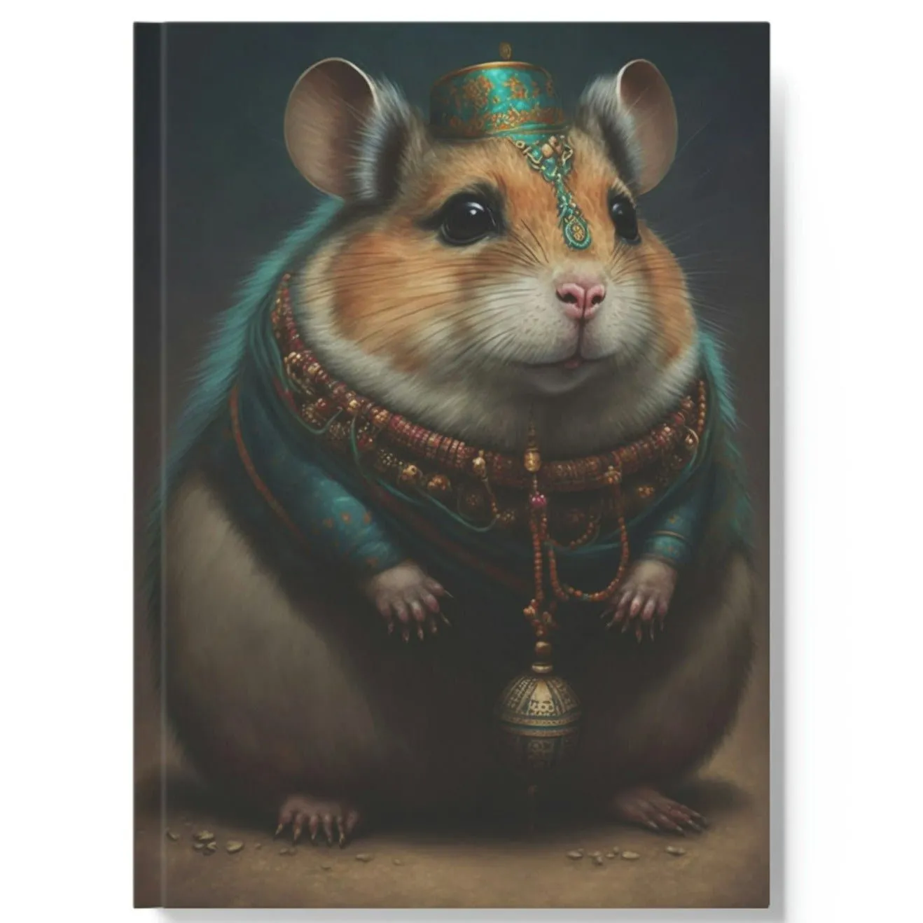 Hamster Waiting Hard Backed Journal