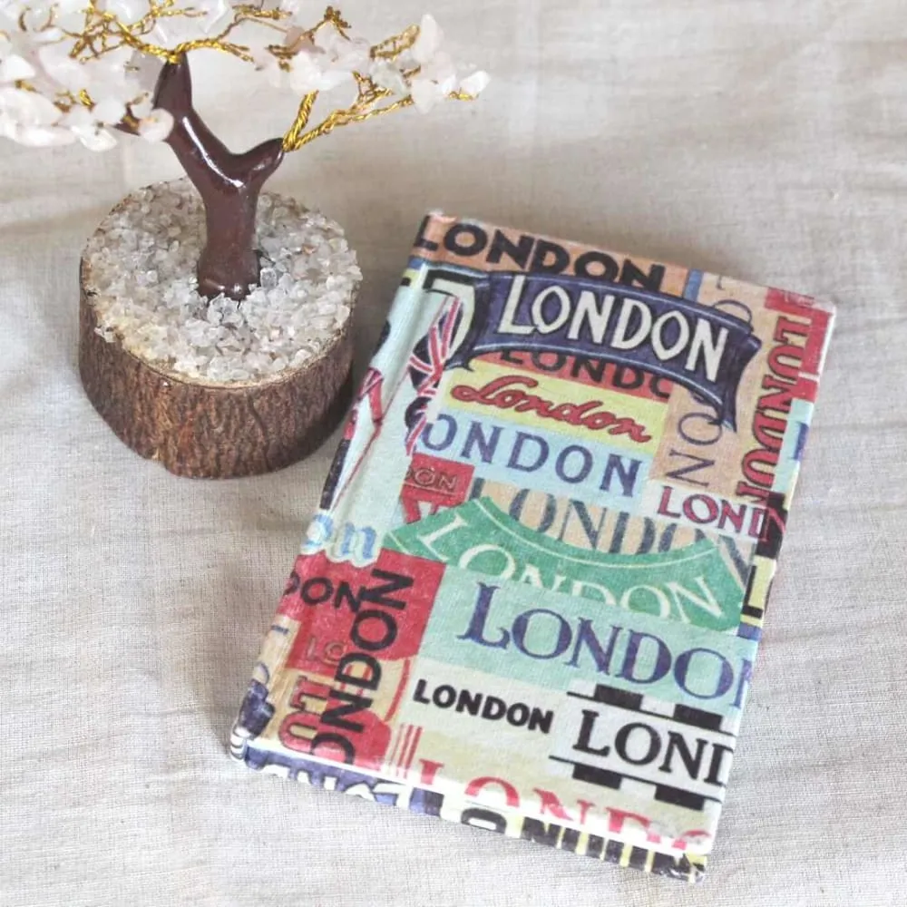 Hardcover Recycled Paper Journal London