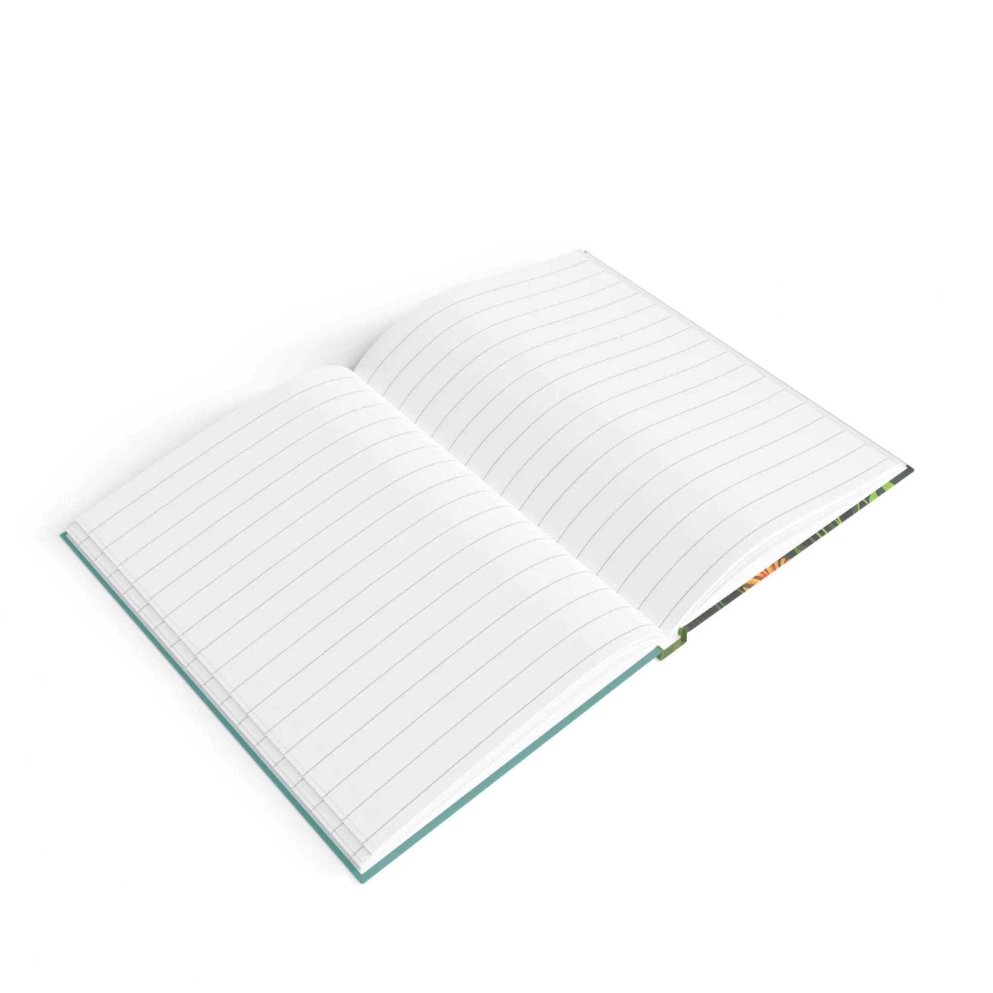 Hardcover Writing Journal with 128 ruled line pages - Wildflowers