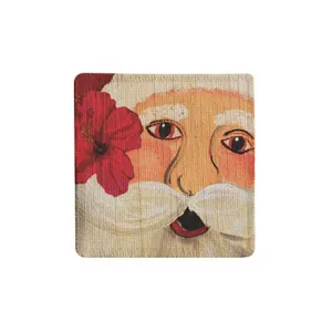 Hibiscus Santa Fabric Coaster