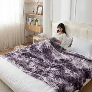 HOKIPO Gradient AC Blanket Double Bed Queen, 200x230 cm / 6.5x7.5 feet, Purple