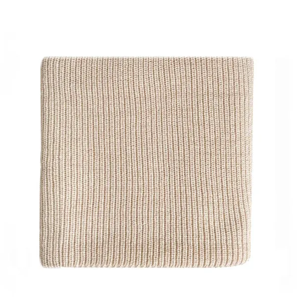 Hvid Blanket Anita - Apricot