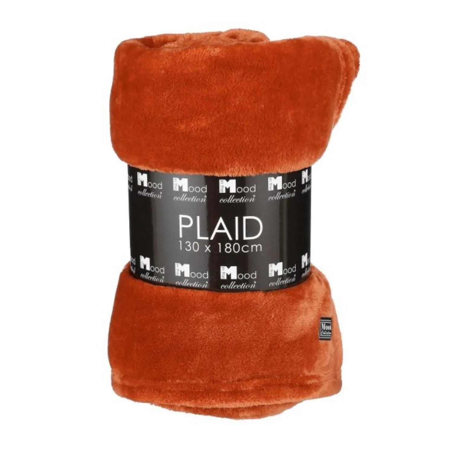 In The Mood 180cm Terracotta Famke Fleece Throw