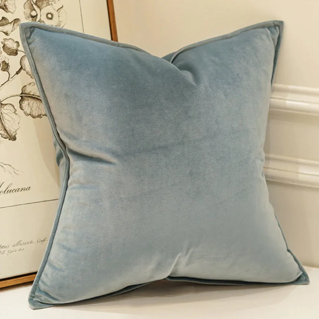 Jodie Handmade Cushion Cover - 45 x 45 - Soft Blue