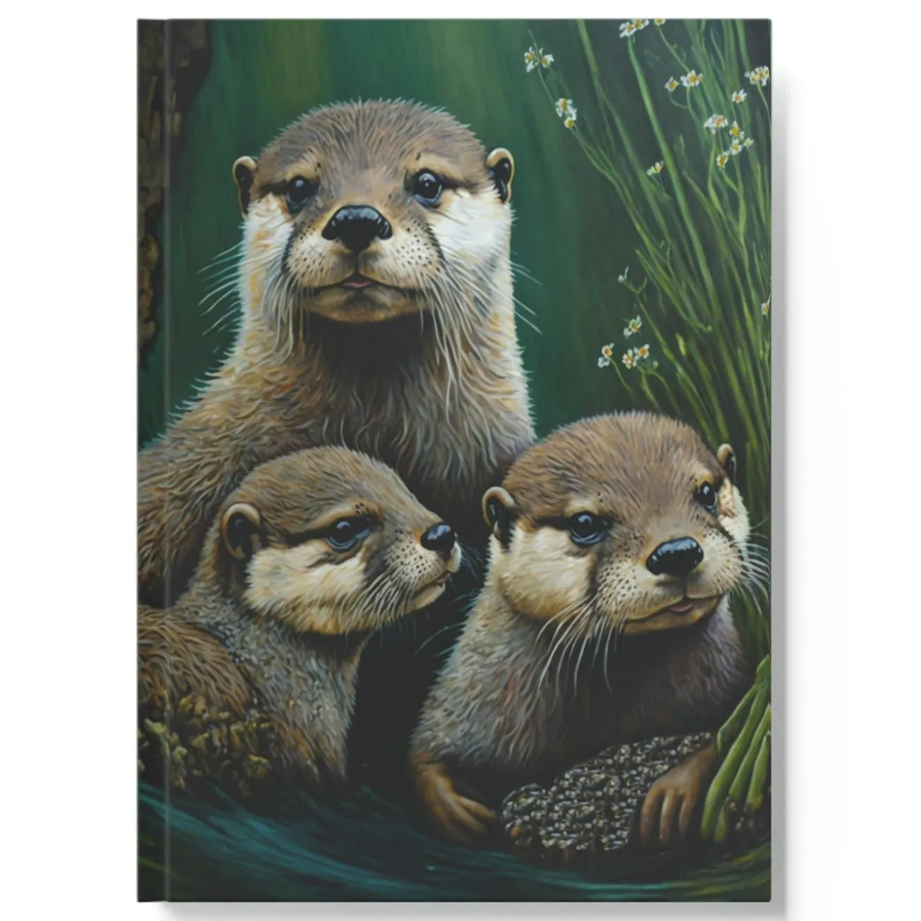 Just the Otter Morning Hard Backed Journal