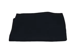 MAMRAJ Plain Acrylic Wool Blankets, Full-Length, Solid-Design Single Bed (Black, 225 cm x 150 cm) Set of 10.