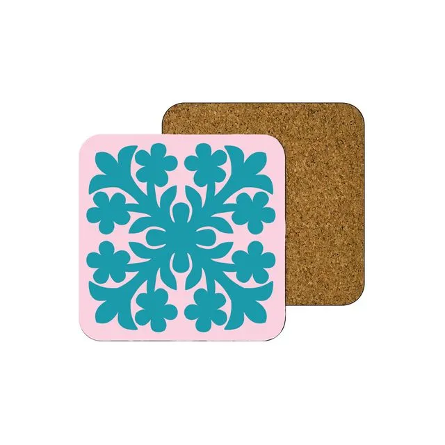 Modern Quilt Style E MDF Coaster