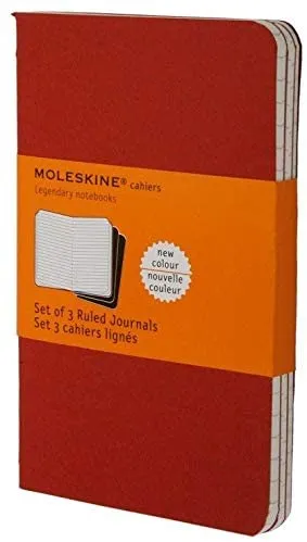 Moleskine Set of 3 Cahier Pocket Ruled Journal CH111EN