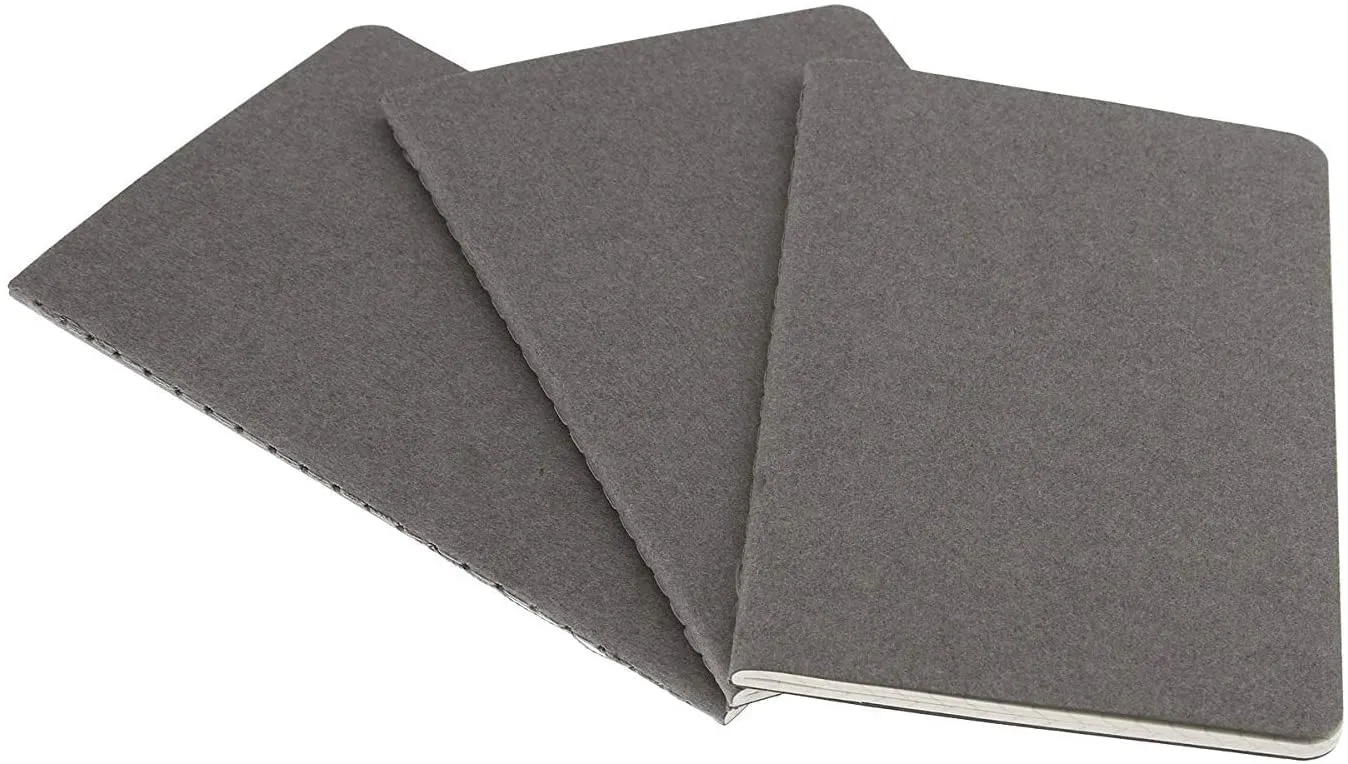 Moleskine Set of 3 Cahier Ruled Large Journals Pebble Grey