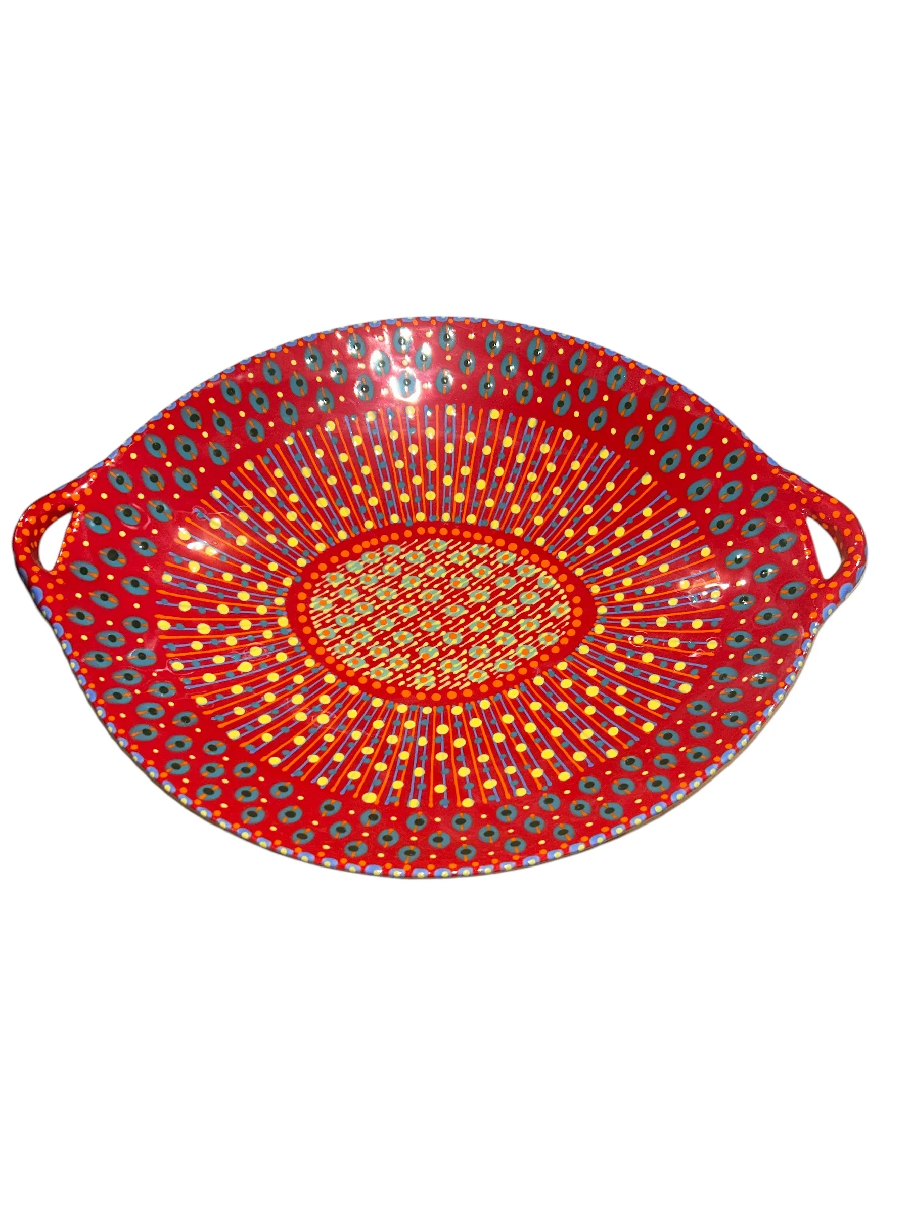 Oval Fruit Bowl with Handles