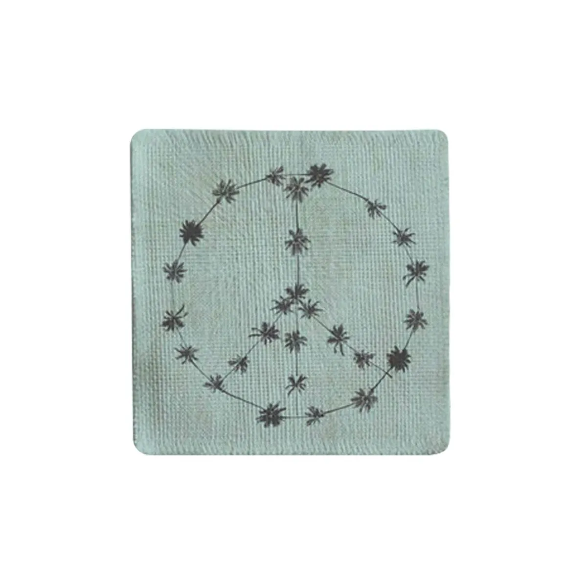 Peace of Palms Fabric Coaster