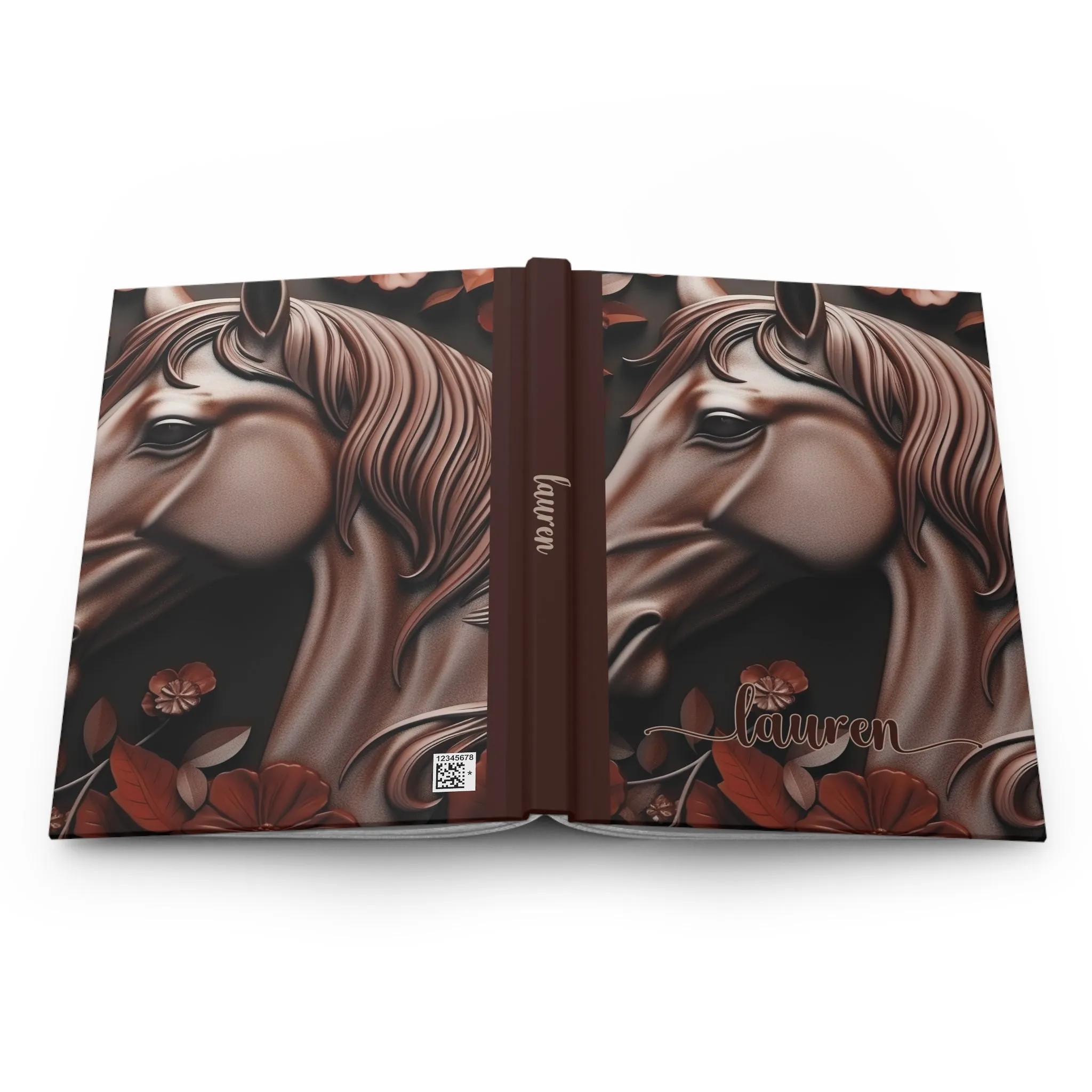 Personalised Hardcover Journal Matte, Country and Western, Horse, awd-1776