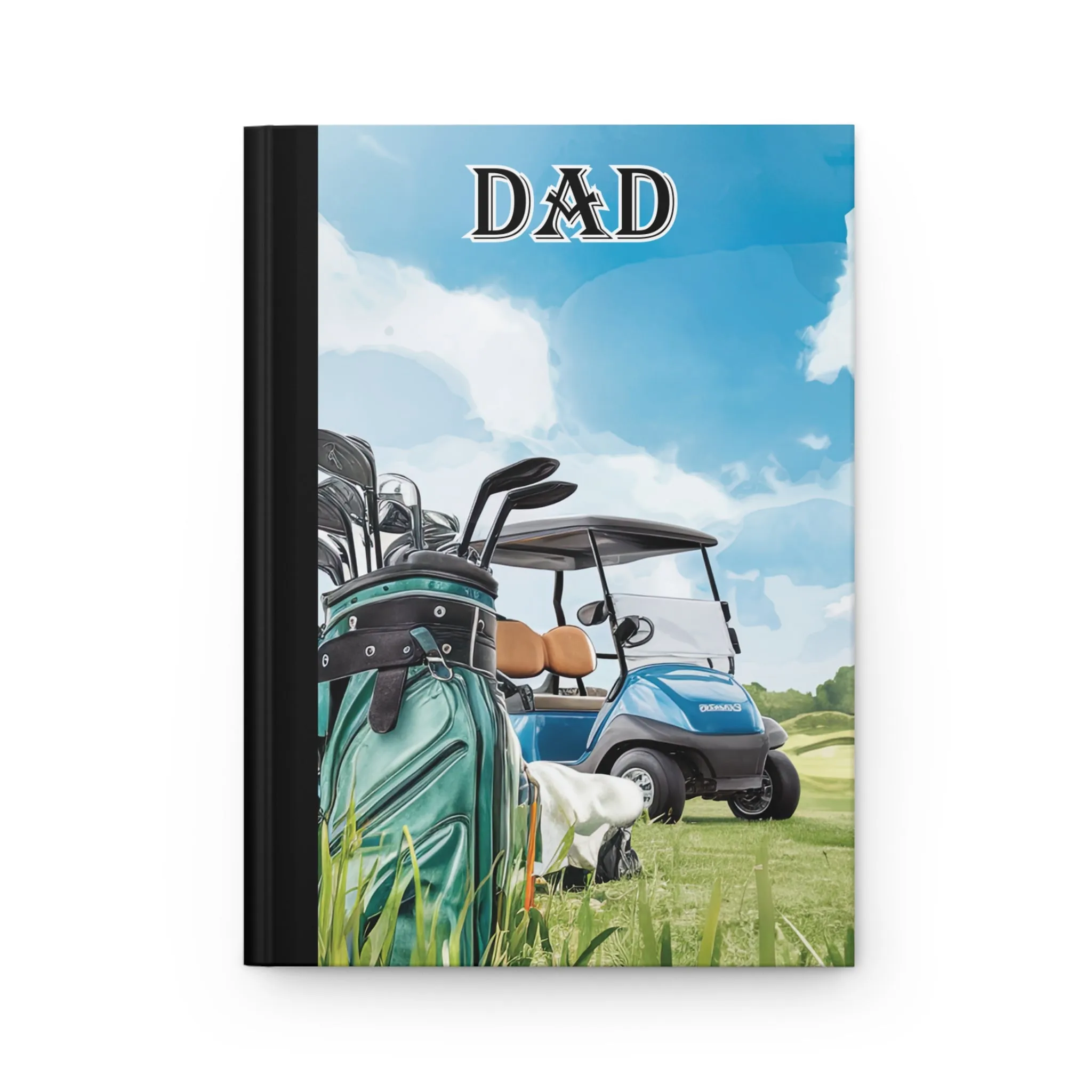 Personalised Hardcover Journal Matte, Golf, Dad, awd-1682