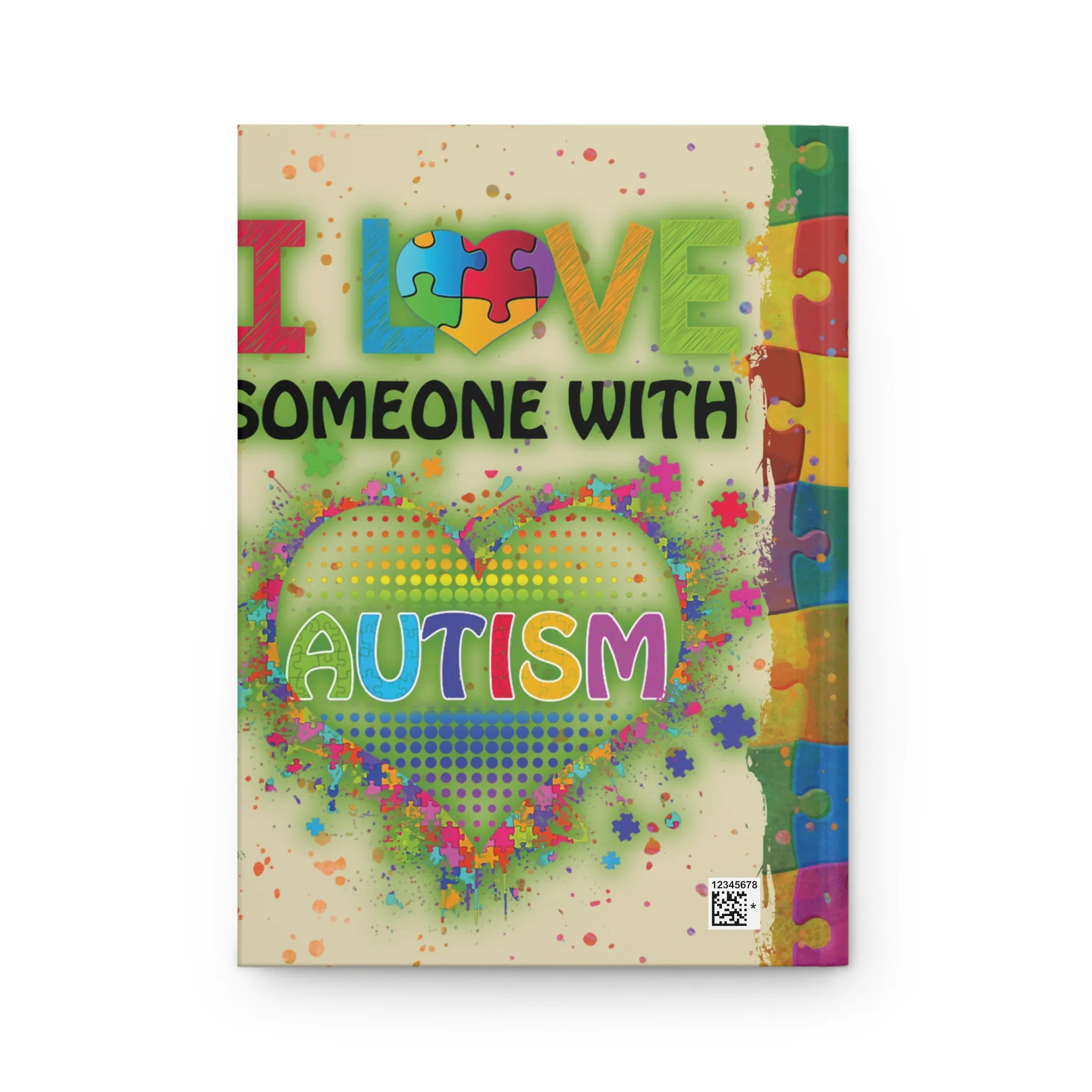 Personalised Hardcover Journal Matte, I Love Someone who has Autism, awd-1459