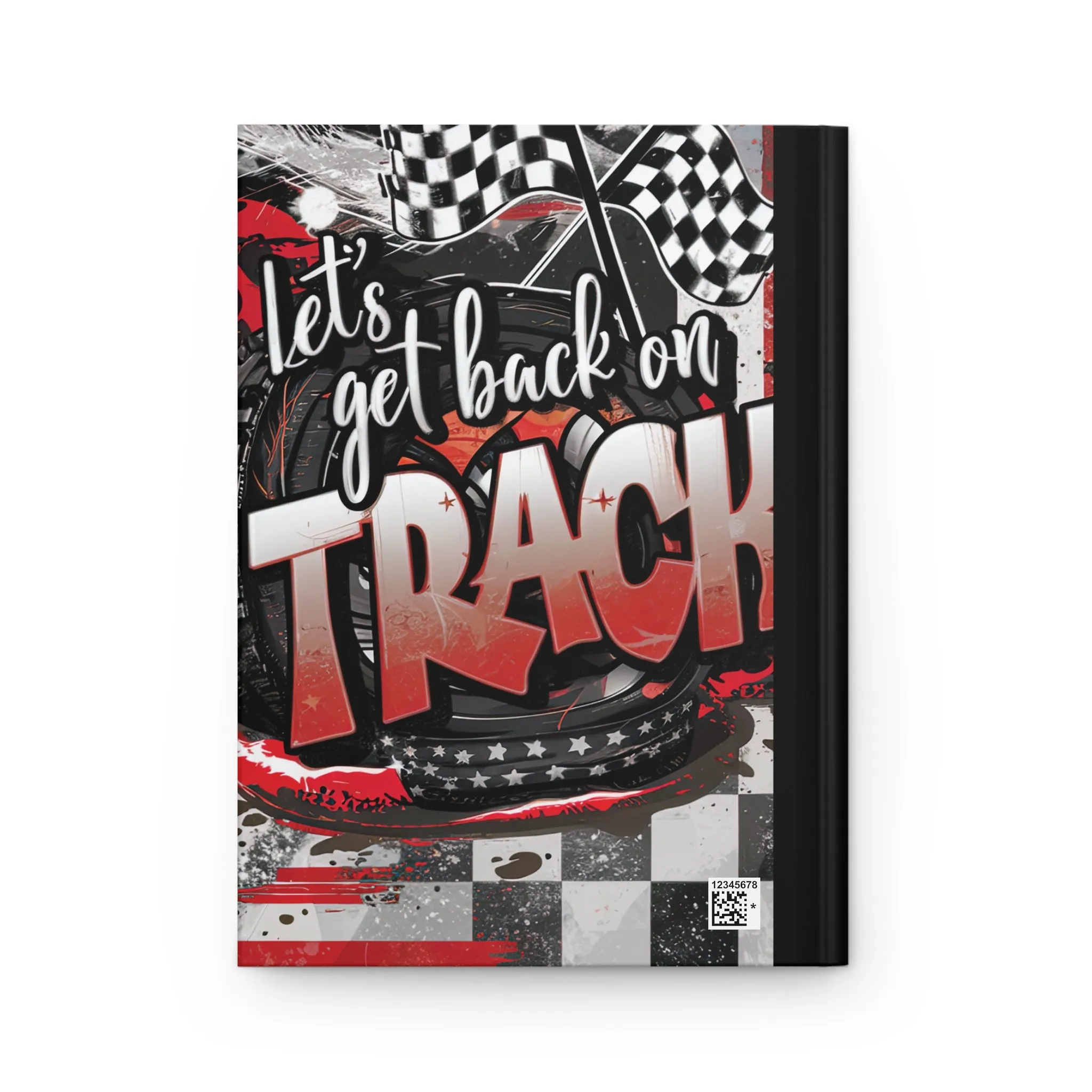 Personalised Hardcover Journal Matte, Let's Get back on Track, awd-1653