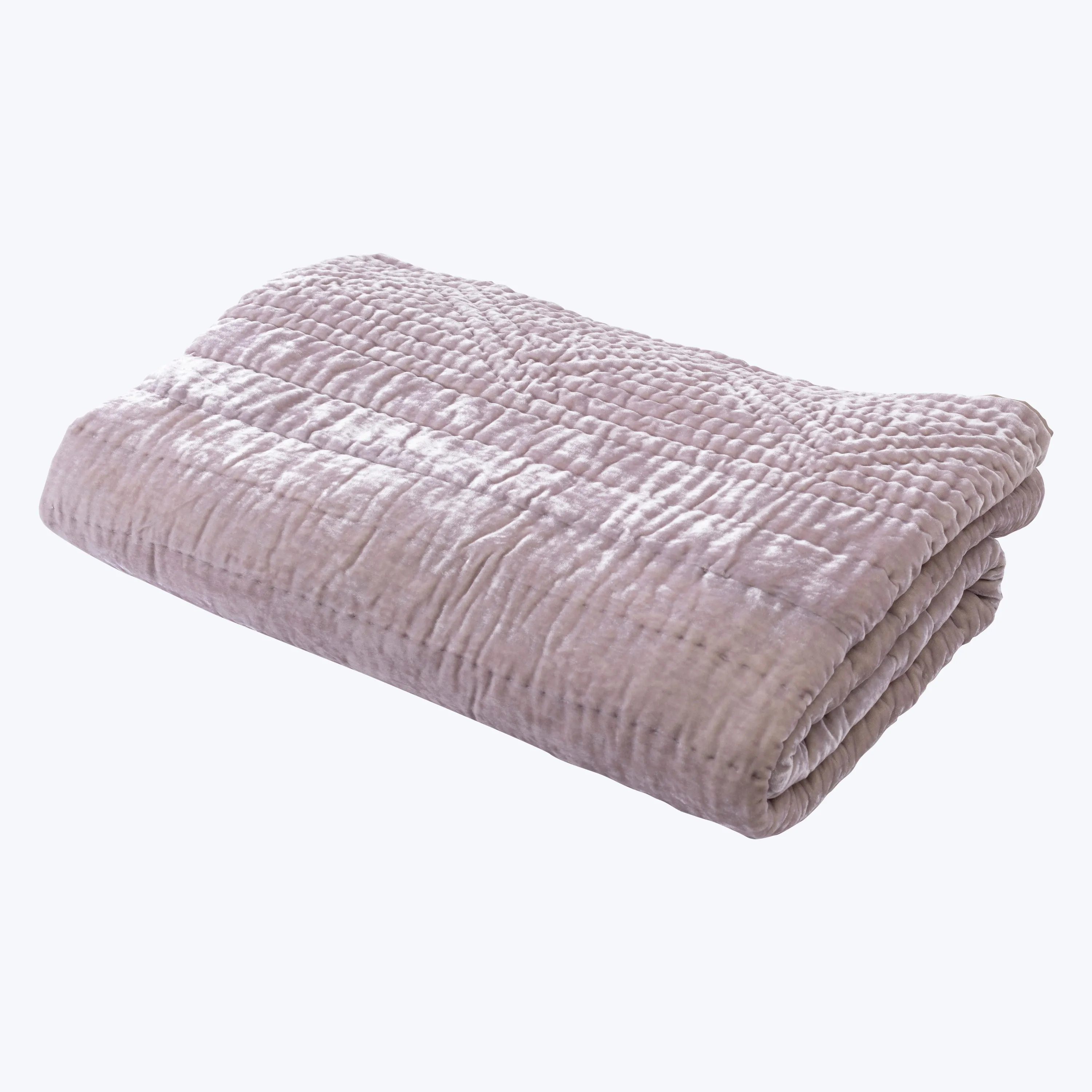 Quilted Throw, Soft Lavender