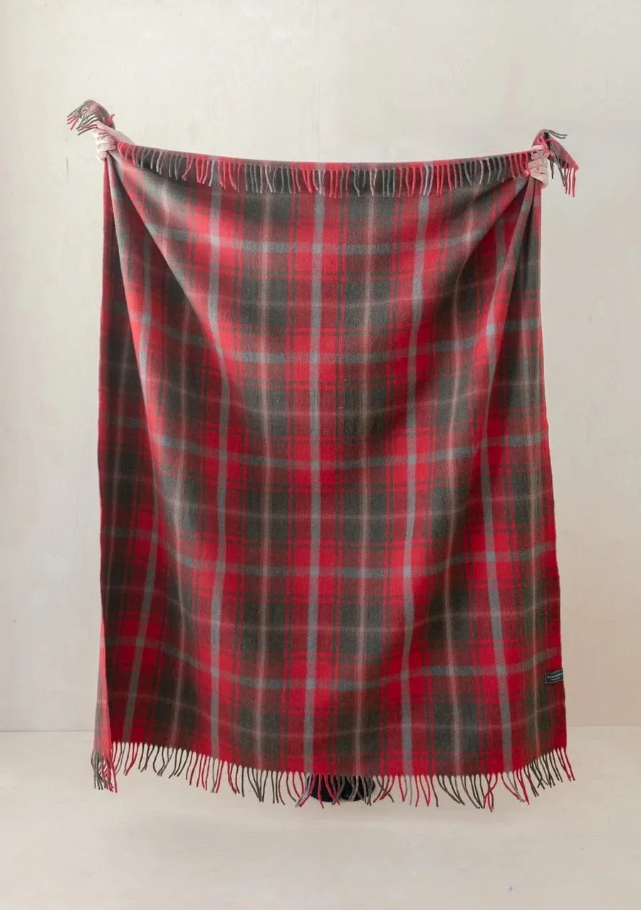 Recycled Wool Plaid Blanket