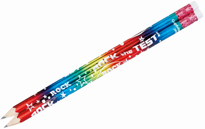 Rock the Test Pencil, Pre-sharpened (144 per unit), #P799 (C-39)