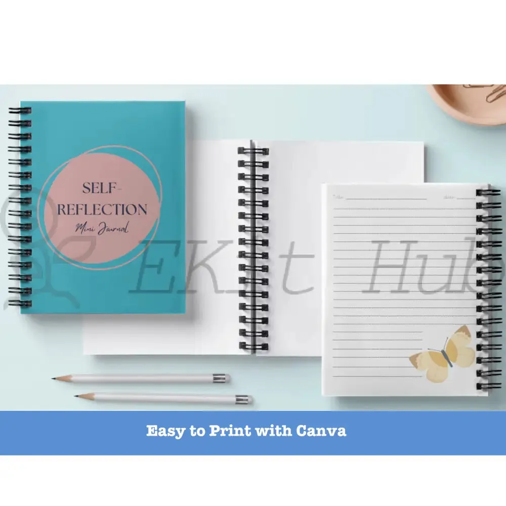 Self-Reflection Journal Canva Template - Mini PLR Journal