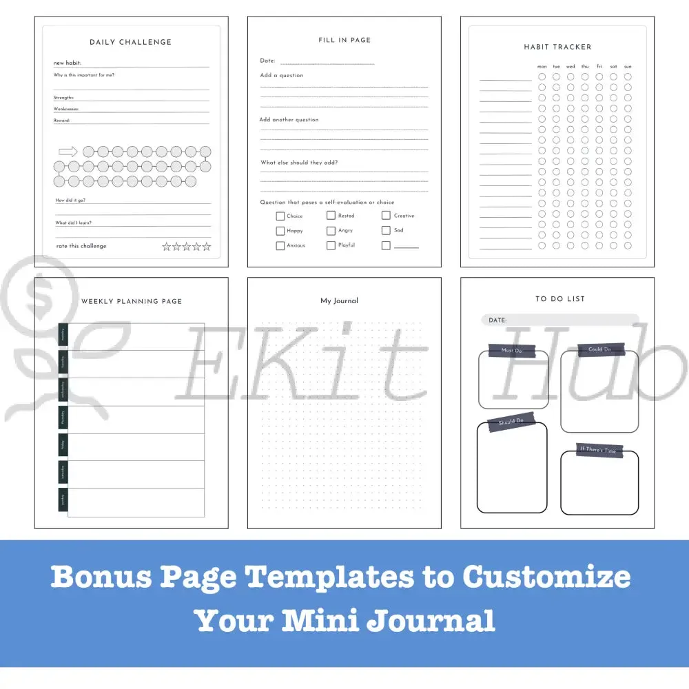 Self-Reflection Journal Canva Template - Mini PLR Journal