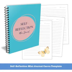 Self-Reflection Journal Canva Template - Mini PLR Journal