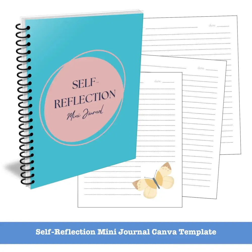 Self-Reflection Journal Canva Template - Mini PLR Journal