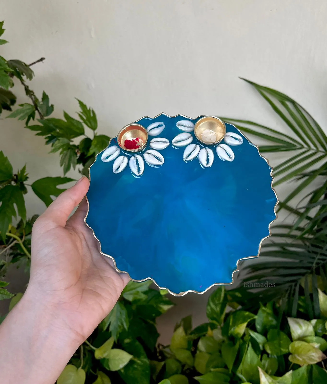 Shell pooja platter