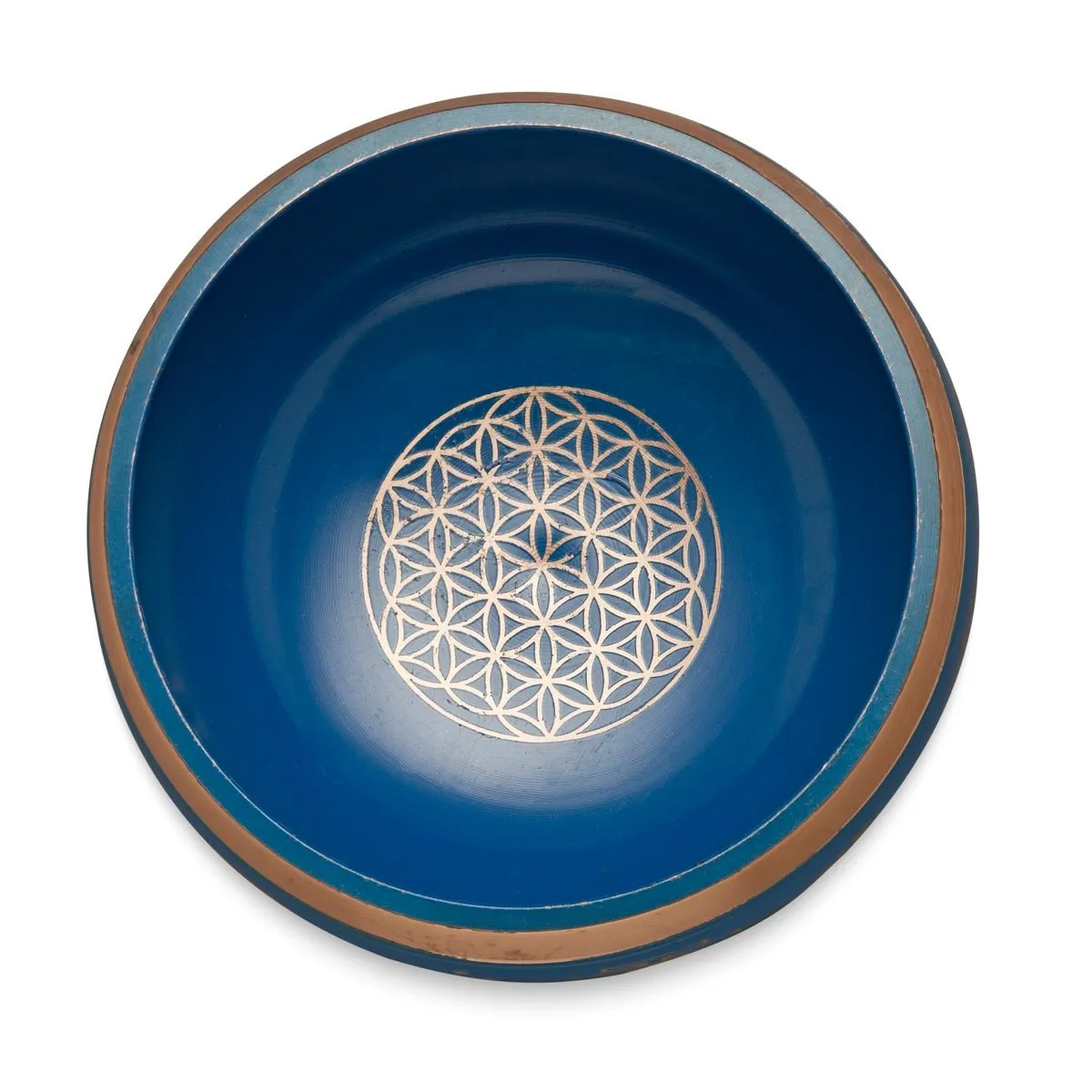 Singing Bowls Sacred Symbol Bowls- Sacred Symbol Blue-35 inches