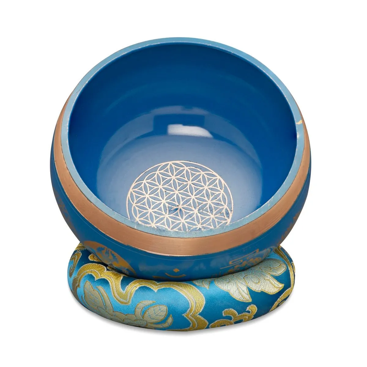 Singing Bowls Sacred Symbol Bowls- Sacred Symbol Blue-35 inches