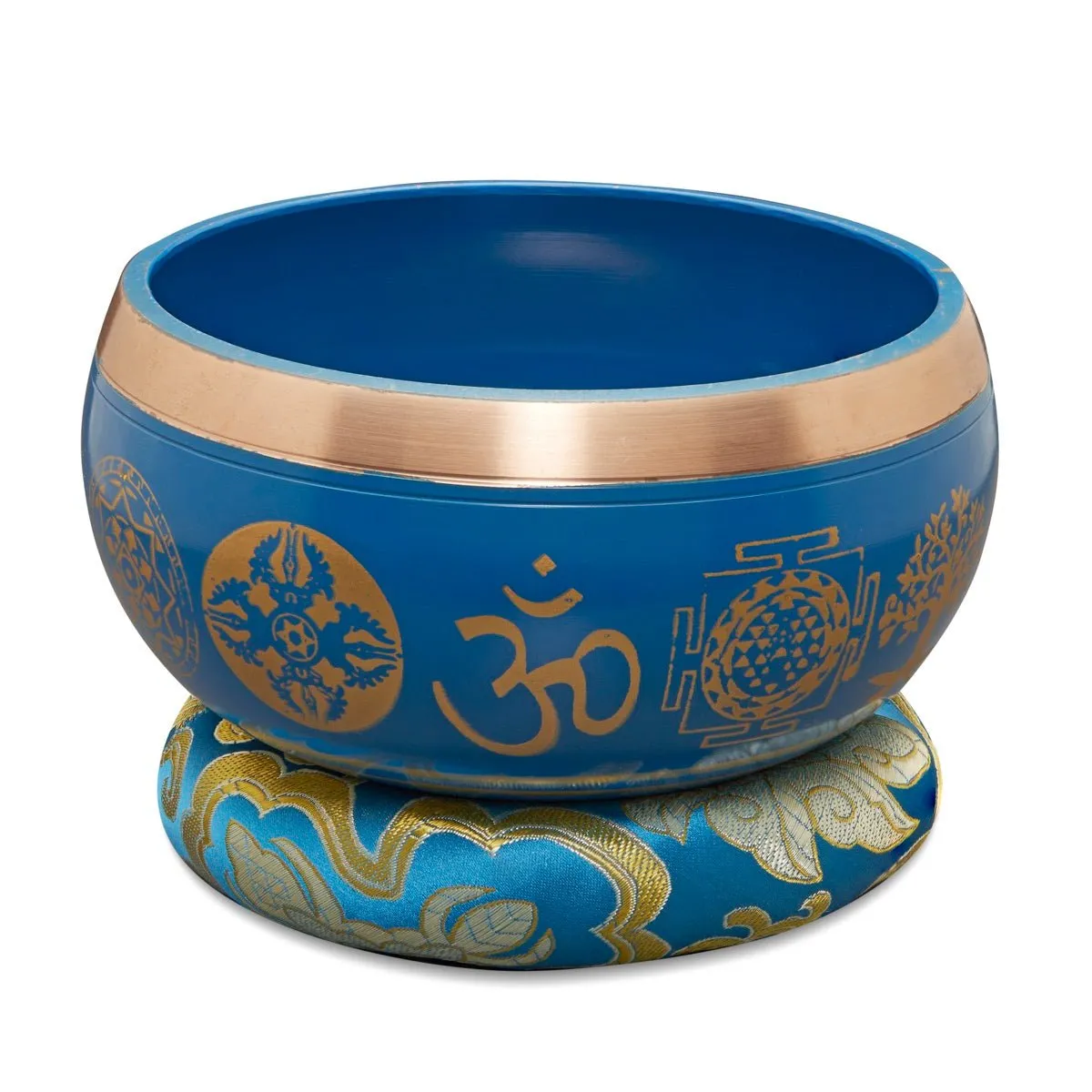 Singing Bowls Sacred Symbol Bowls- Sacred Symbol Blue-35 inches