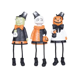 Sitting Trick-Or-Treaters Figurine, Asst. 3