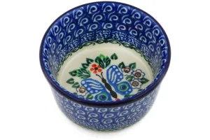 Small Dessert Bowl - Blue Butterfly Brigade