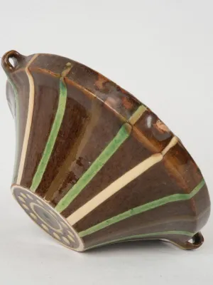 Small Measuring Bowl w/ Striped and Spotted Decoration, Savoy, Early 20th Century 4"