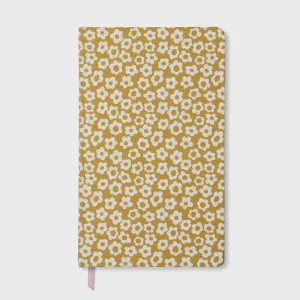 Soft Touch Journal - Ochre Groovy Floral