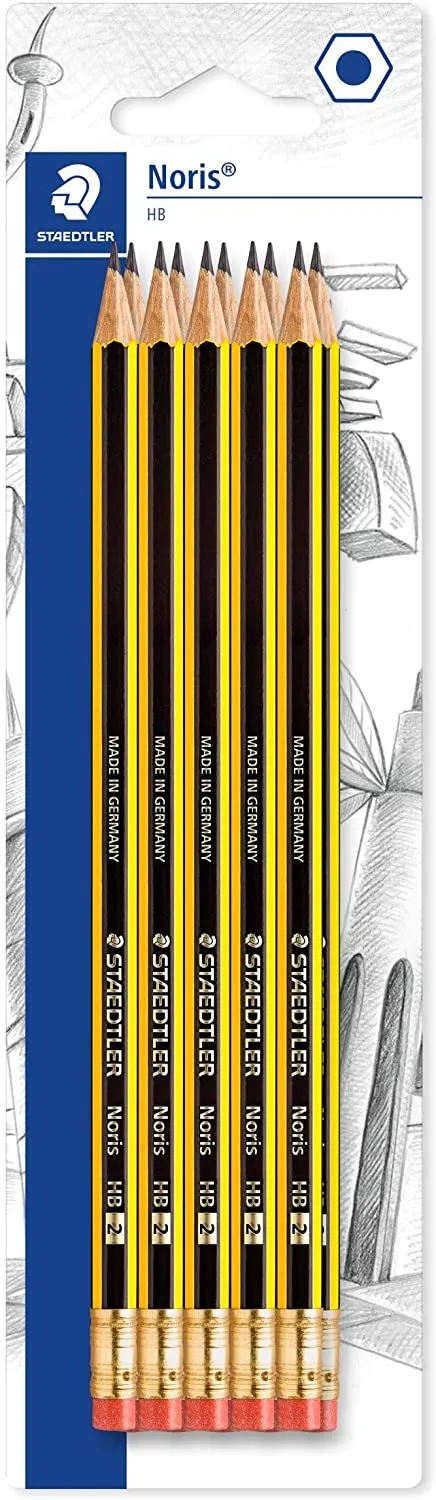 Staedtler Noris with rubber tip, Blister of 10 Pcs