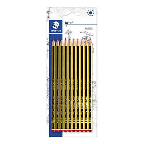 Staedtler Noris with rubber tip, Blister of 10 Pcs