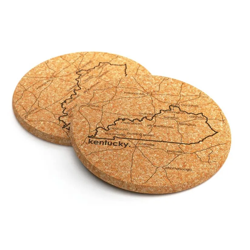 State Cork Coasters