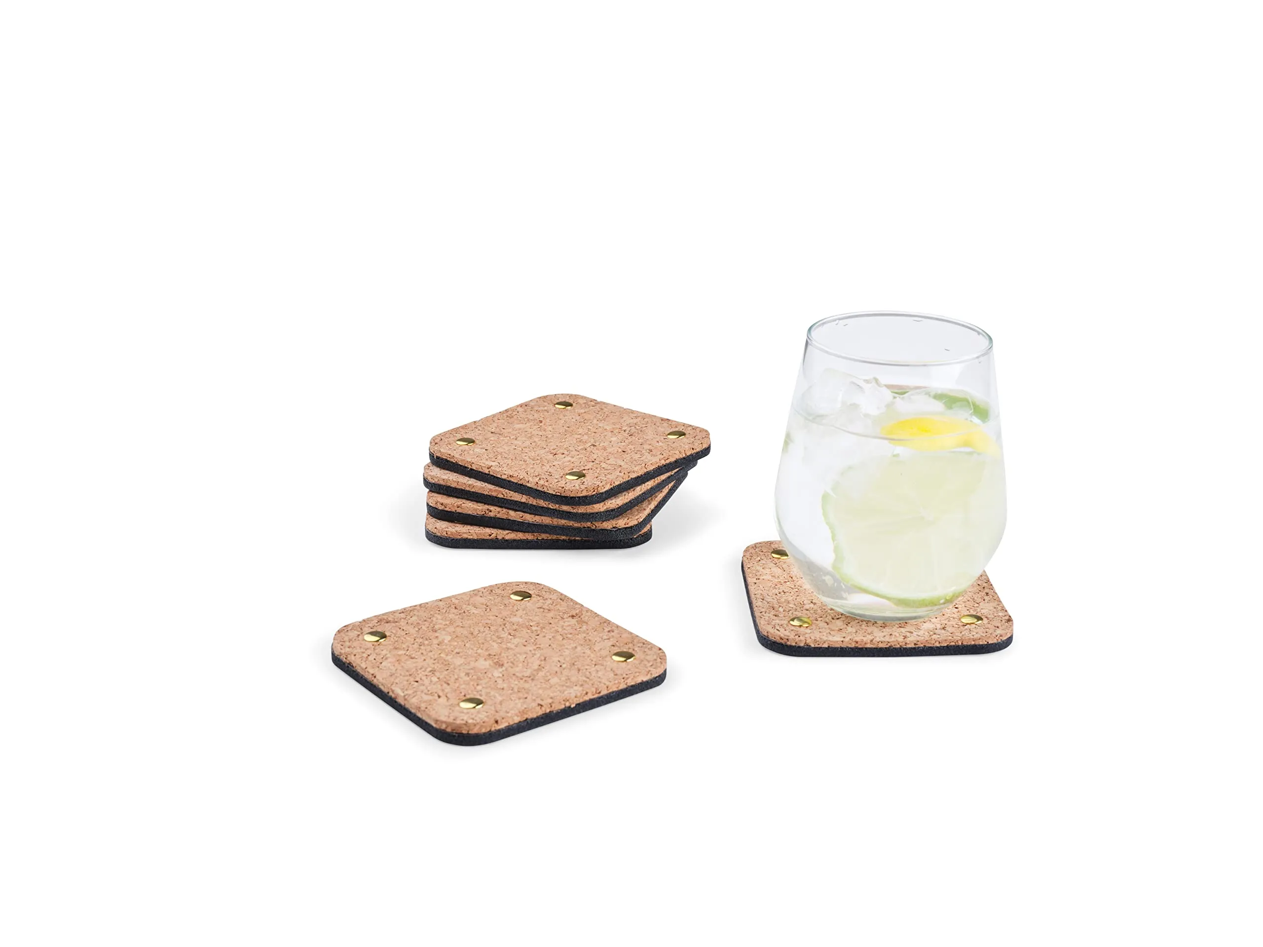 Summit One Funny Coasters For Drinks, Set Of 10 (4 X 4 Inch, 5Mm Thick) Premium Absorbent