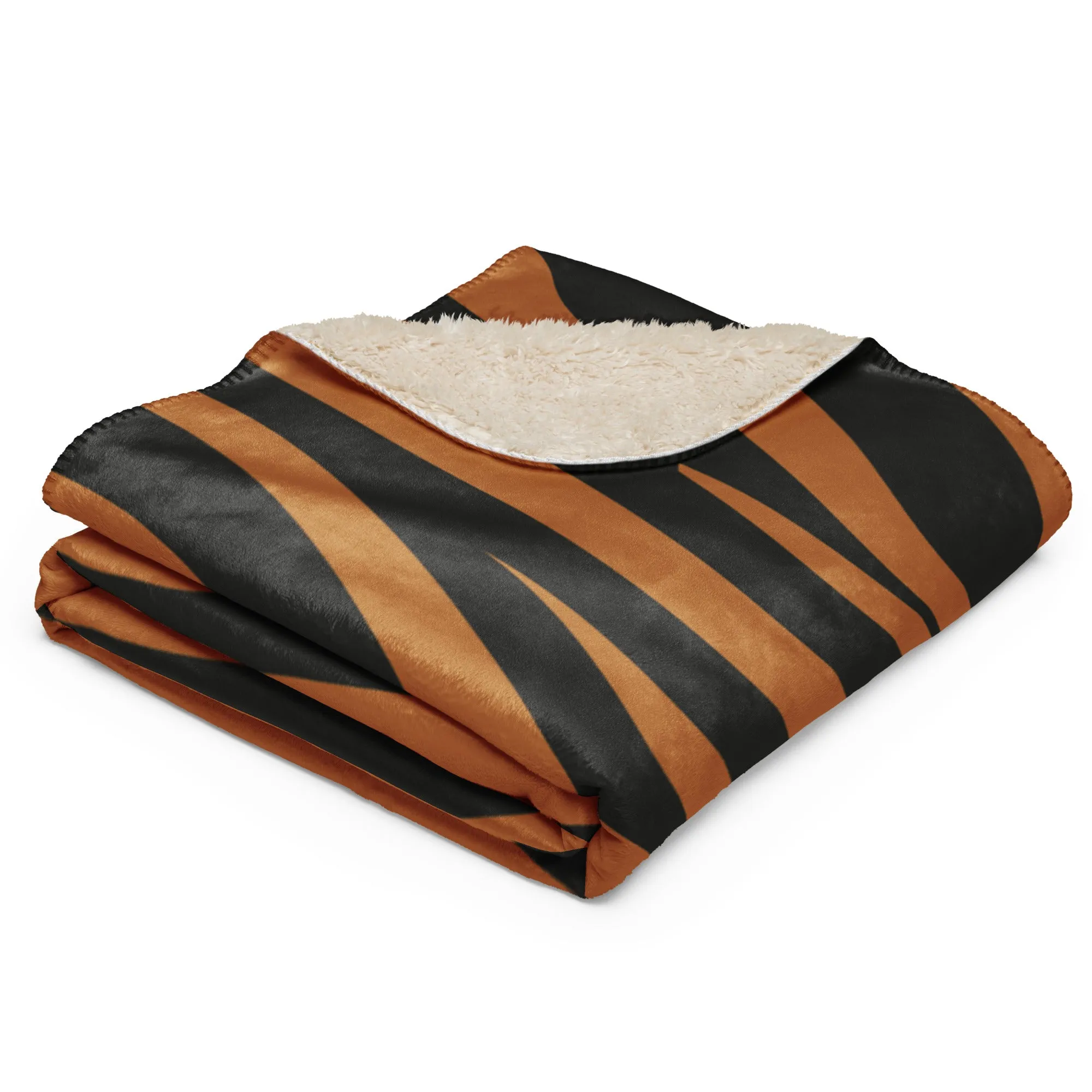 Tiger Print Sherpa blanket lioness-love