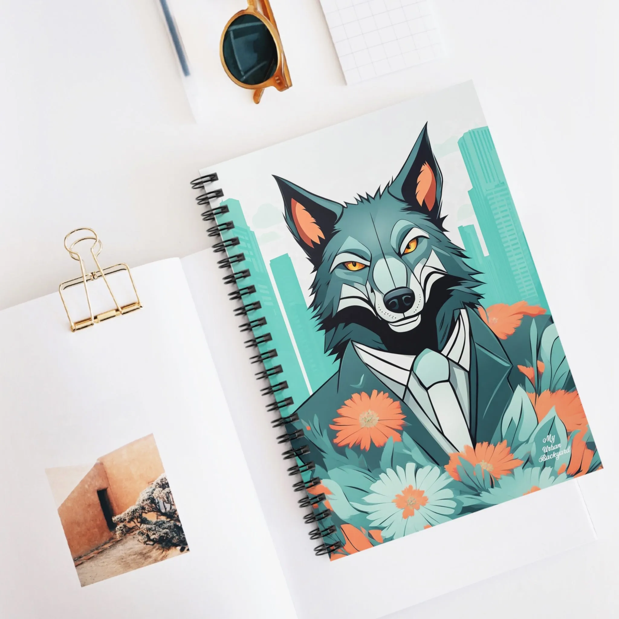 Vincent Bluewolf, Spiral Notebook Journal - Write in Style