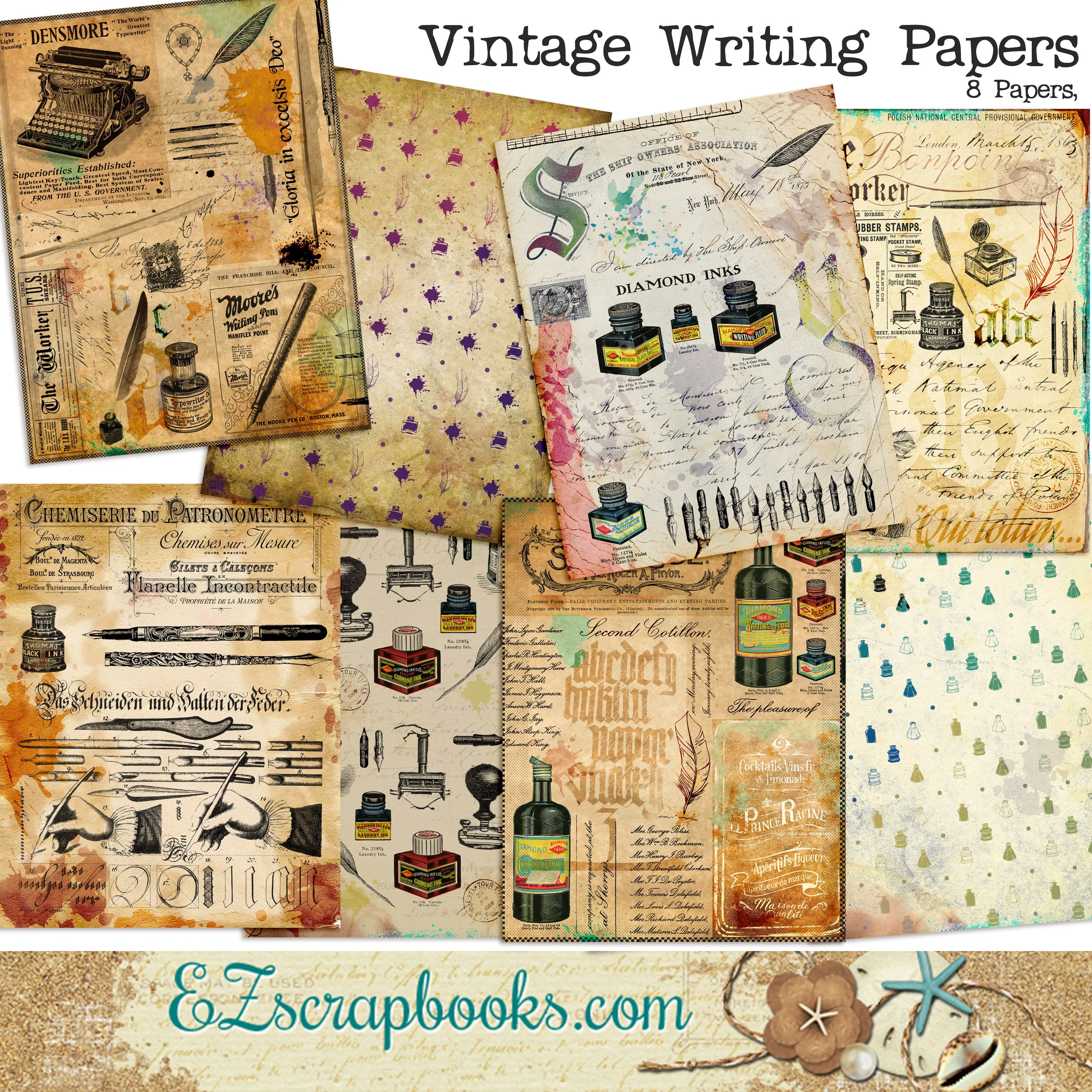 Vintage Writing Paper Pack - 7149