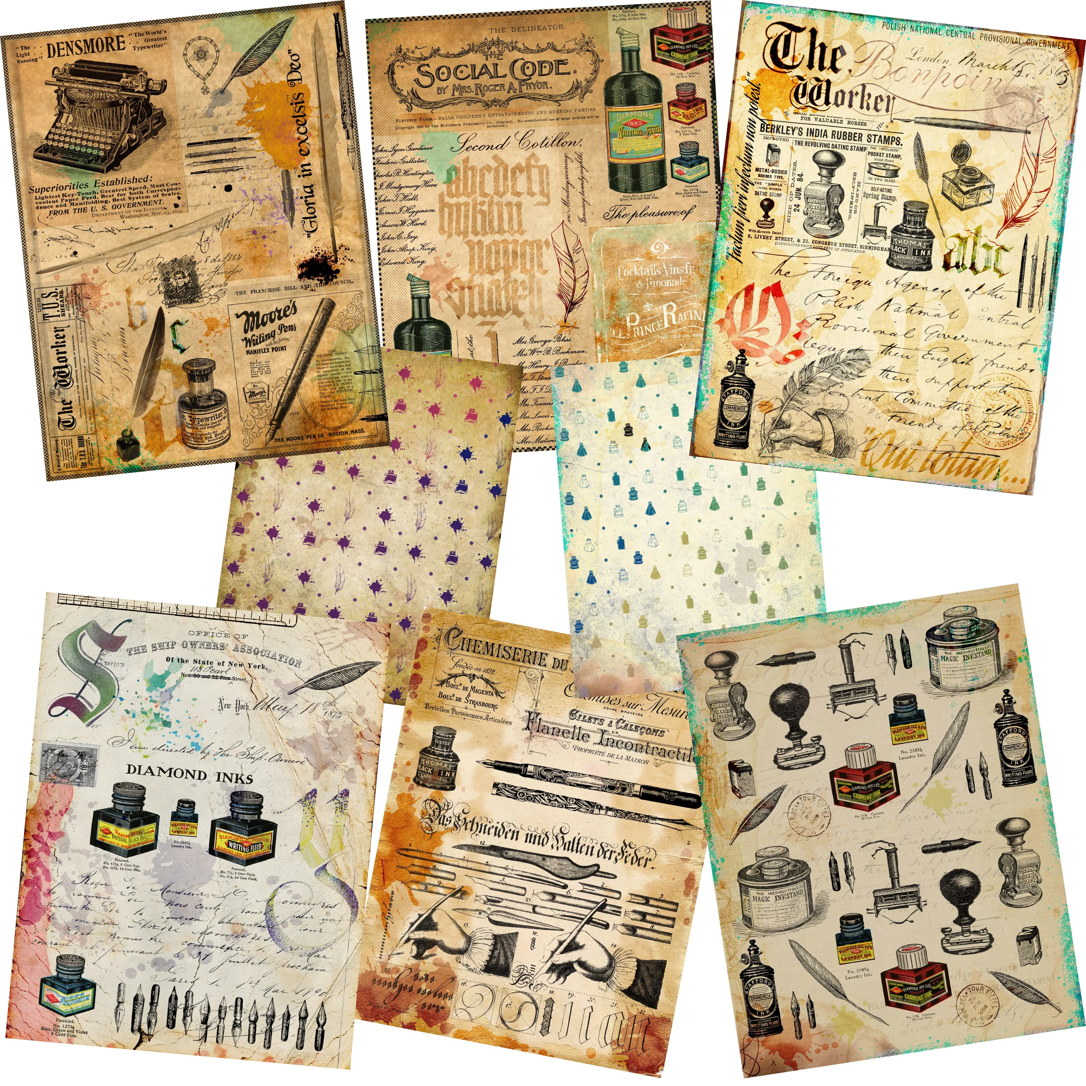 Vintage Writing Paper Pack - 7149