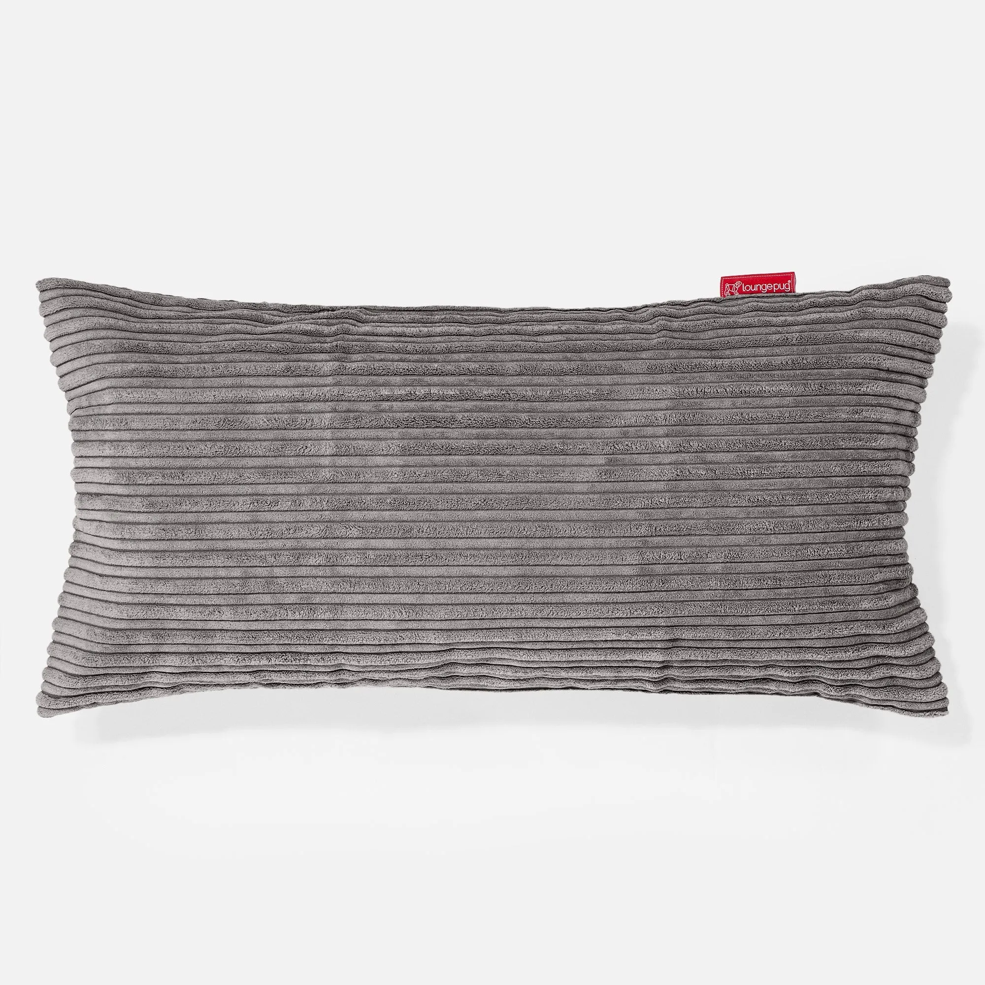 XL Rectangular Support Cushion Cover 40 x 70cm - Cord Graphite Grey