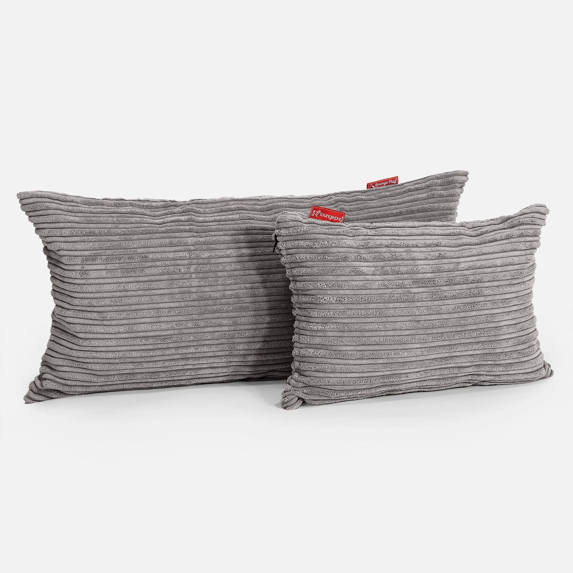 XL Rectangular Support Cushion Cover 40 x 70cm - Cord Graphite Grey