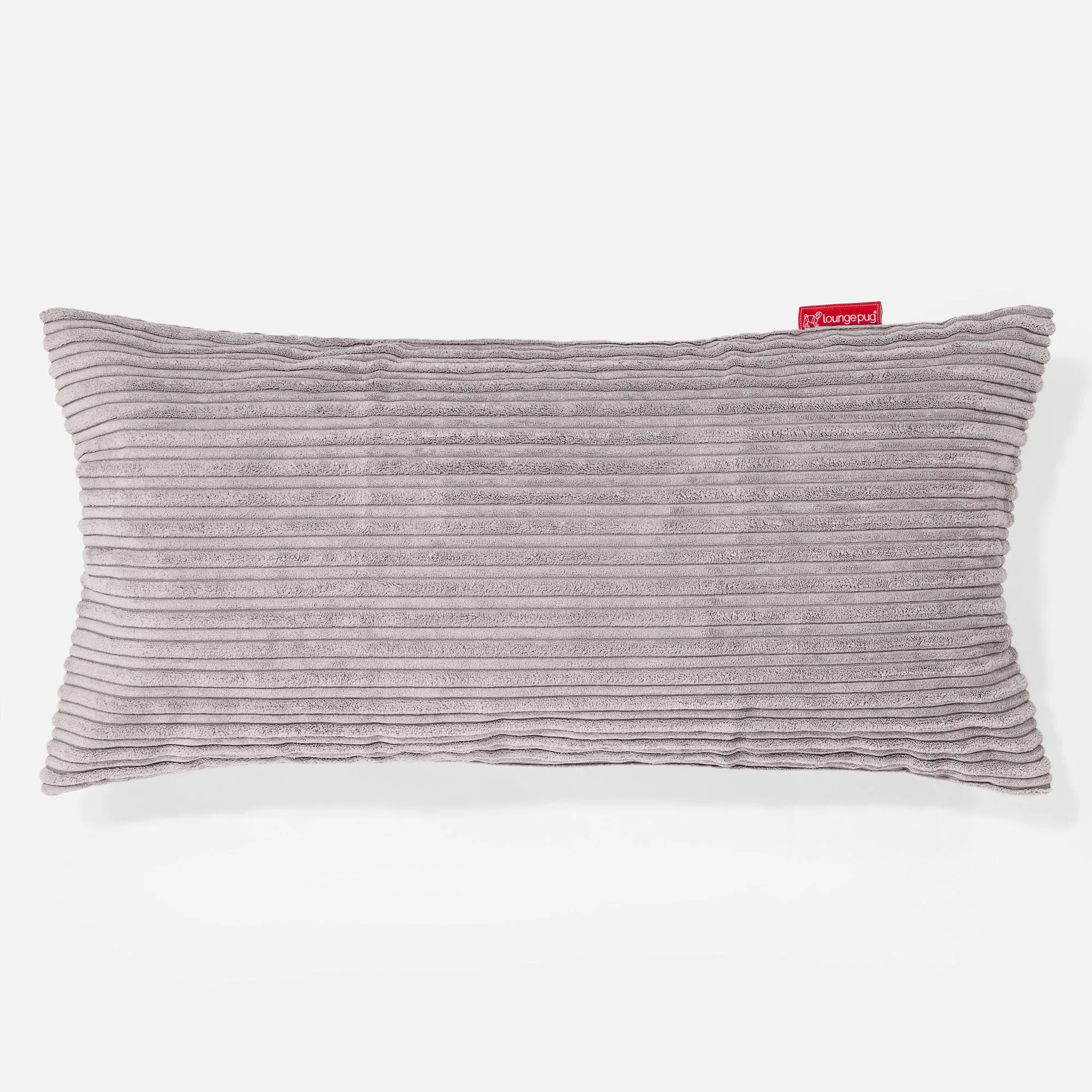 XL Rectangular Support Cushion Cover 40 x 70cm - Cord Silver Grey